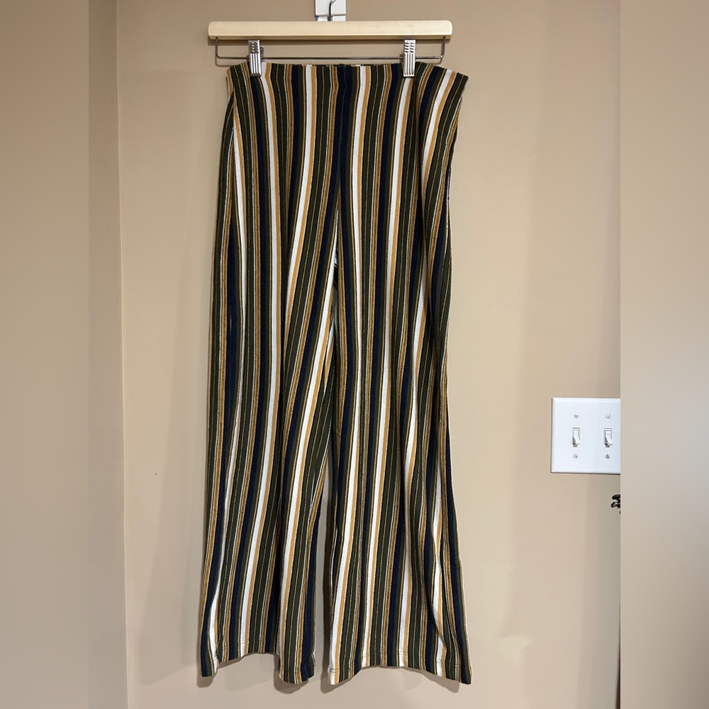 Silence + Noise Stripes Wide Legs Pants